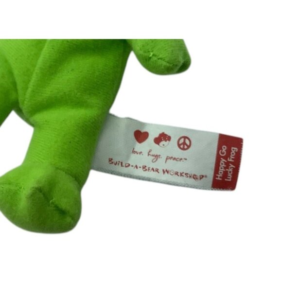 Build-A-Bear Mini Green Happy Go Lucky Frog Plush Toy 5" Stuffed Animal - Picture 5 of 7